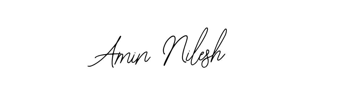 Also You can easily find your signature by using the search form. We will create Amin Nilesh name handwritten signature images for you free of cost using Bearetta-2O07w sign style. Amin Nilesh signature style 12 images and pictures png