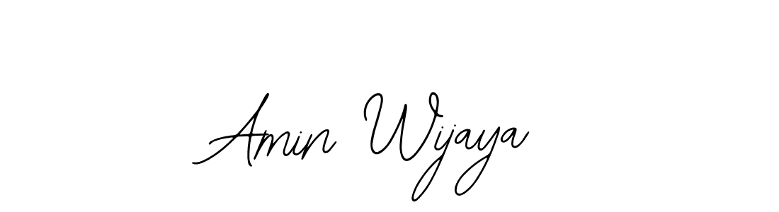 Design your own signature with our free online signature maker. With this signature software, you can create a handwritten (Bearetta-2O07w) signature for name Amin Wijaya. Amin Wijaya signature style 12 images and pictures png