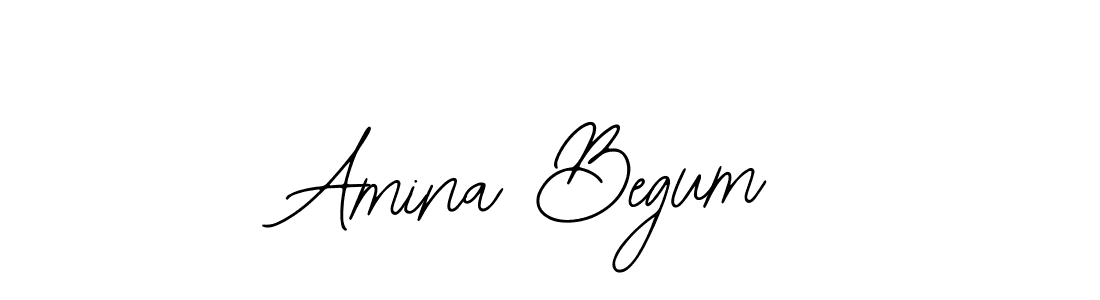 How to make Amina Begum name signature. Use Bearetta-2O07w style for creating short signs online. This is the latest handwritten sign. Amina Begum signature style 12 images and pictures png