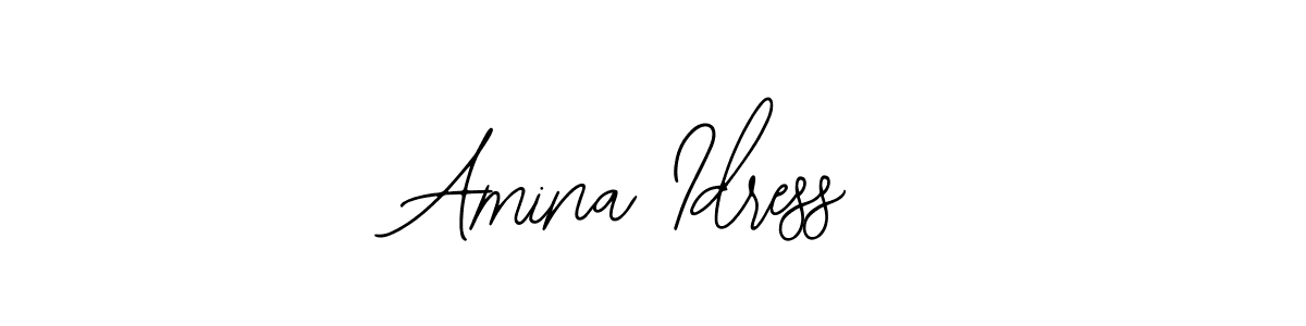 Use a signature maker to create a handwritten signature online. With this signature software, you can design (Bearetta-2O07w) your own signature for name Amina Idress. Amina Idress signature style 12 images and pictures png