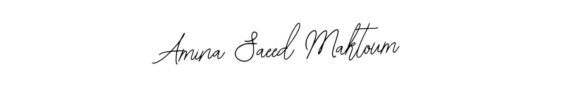 Design your own signature with our free online signature maker. With this signature software, you can create a handwritten (Bearetta-2O07w) signature for name Amina Saeed Maktoum. Amina Saeed Maktoum signature style 12 images and pictures png