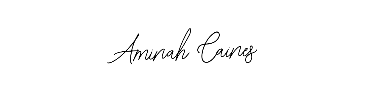 Design your own signature with our free online signature maker. With this signature software, you can create a handwritten (Bearetta-2O07w) signature for name Aminah Caines. Aminah Caines signature style 12 images and pictures png