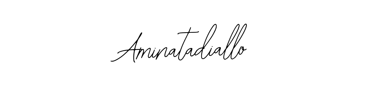 How to make Aminatadiallo name signature. Use Bearetta-2O07w style for creating short signs online. This is the latest handwritten sign. Aminatadiallo signature style 12 images and pictures png