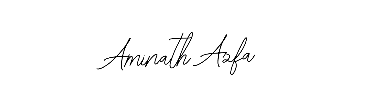 How to make Aminath Azfa signature? Bearetta-2O07w is a professional autograph style. Create handwritten signature for Aminath Azfa name. Aminath Azfa signature style 12 images and pictures png