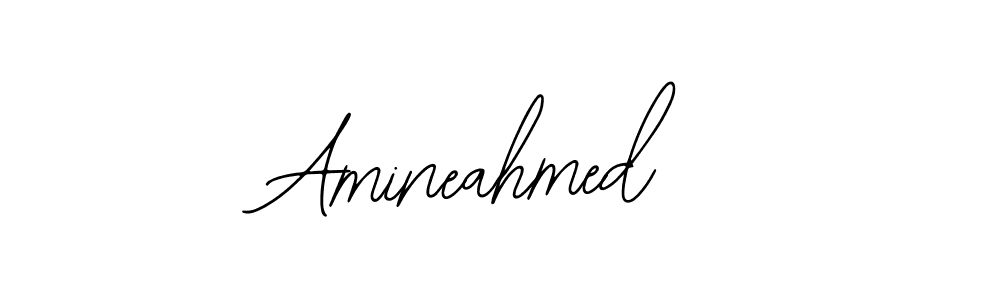 Use a signature maker to create a handwritten signature online. With this signature software, you can design (Bearetta-2O07w) your own signature for name Amineahmed. Amineahmed signature style 12 images and pictures png