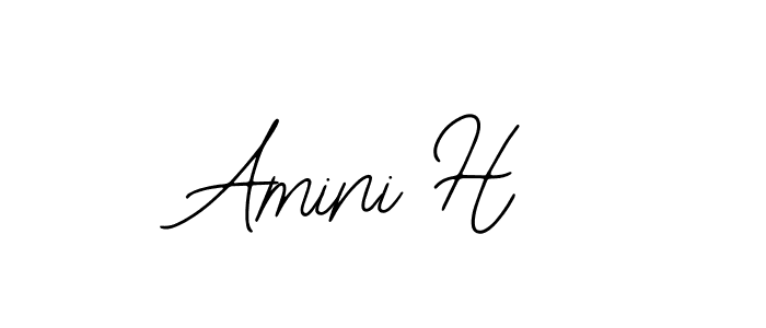 Amini H stylish signature style. Best Handwritten Sign (Bearetta-2O07w) for my name. Handwritten Signature Collection Ideas for my name Amini H. Amini H signature style 12 images and pictures png