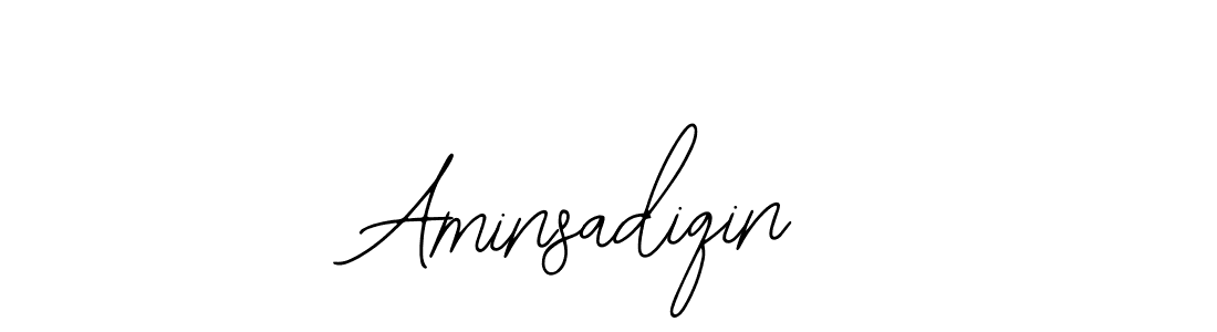 How to make Aminsadiqin signature? Bearetta-2O07w is a professional autograph style. Create handwritten signature for Aminsadiqin name. Aminsadiqin signature style 12 images and pictures png