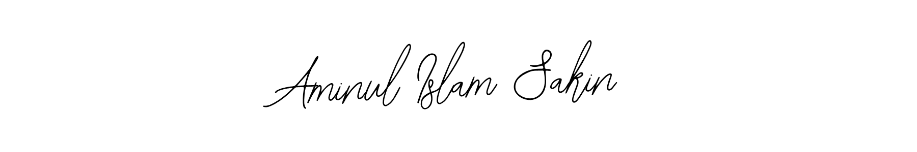 How to make Aminul Islam Sakin name signature. Use Bearetta-2O07w style for creating short signs online. This is the latest handwritten sign. Aminul Islam Sakin signature style 12 images and pictures png