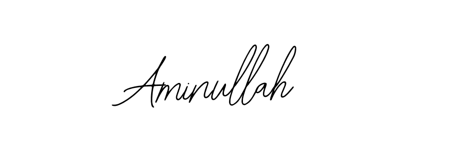 How to make Aminullah name signature. Use Bearetta-2O07w style for creating short signs online. This is the latest handwritten sign. Aminullah signature style 12 images and pictures png