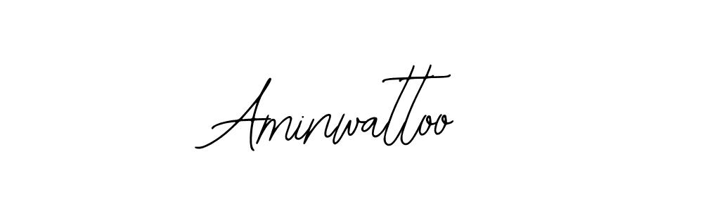 How to make Aminwattoo name signature. Use Bearetta-2O07w style for creating short signs online. This is the latest handwritten sign. Aminwattoo signature style 12 images and pictures png