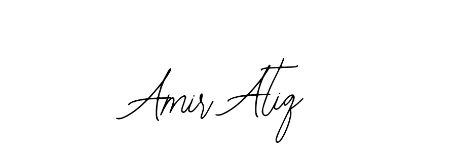 Bearetta-2O07w is a professional signature style that is perfect for those who want to add a touch of class to their signature. It is also a great choice for those who want to make their signature more unique. Get Amir Atiq name to fancy signature for free. Amir Atiq signature style 12 images and pictures png