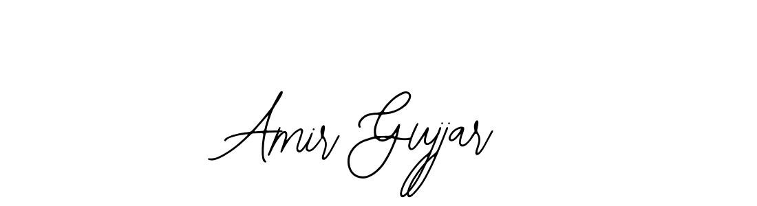 How to make Amir Gujjar name signature. Use Bearetta-2O07w style for creating short signs online. This is the latest handwritten sign. Amir Gujjar signature style 12 images and pictures png