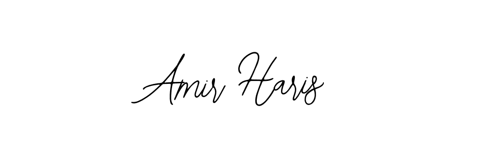 The best way (Bearetta-2O07w) to make a short signature is to pick only two or three words in your name. The name Amir Haris include a total of six letters. For converting this name. Amir Haris signature style 12 images and pictures png