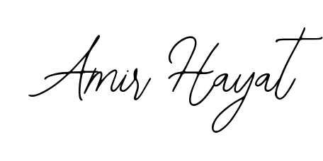 Transform the name Amir Hayat into a signature masterpiece using Bearetta-2O07w font. Ideal for photographers, artists, and creators looking for watermarks. Amir Hayat signature style 12 images and pictures png