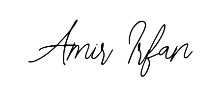 Practice writing Amir Irfan with the flow of Bearetta-2O07w lettering. A fantastic source of inspiration for developing your personal signature style. Amir Irfan signature style 12 images and pictures png