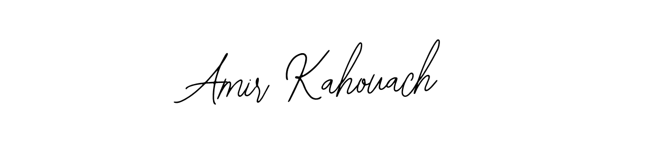 Bearetta-2O07w is a professional signature style that is perfect for those who want to add a touch of class to their signature. It is also a great choice for those who want to make their signature more unique. Get Amir Kahouach name to fancy signature for free. Amir Kahouach signature style 12 images and pictures png