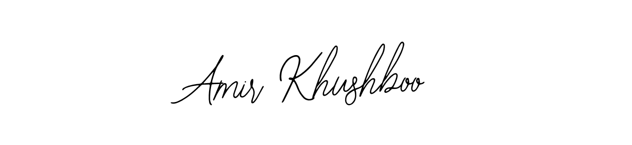 Similarly Bearetta-2O07w is the best handwritten signature design. Signature creator online .You can use it as an online autograph creator for name Amir Khushboo. Amir Khushboo signature style 12 images and pictures png