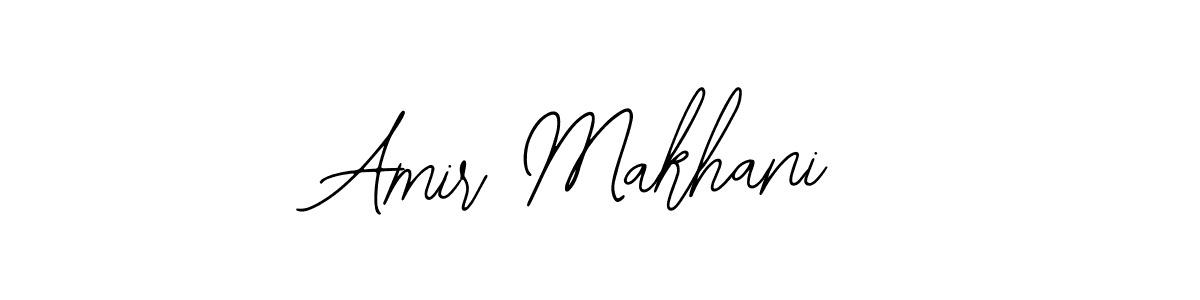 How to make Amir Makhani name signature. Use Bearetta-2O07w style for creating short signs online. This is the latest handwritten sign. Amir Makhani signature style 12 images and pictures png