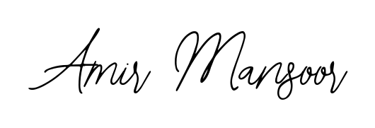 Download transparent PNG signature for name Amir Mansoor styled with Bearetta-2O07w font. Ready to paste directly into PDF and Word agreements. Amir Mansoor signature style 12 images and pictures png