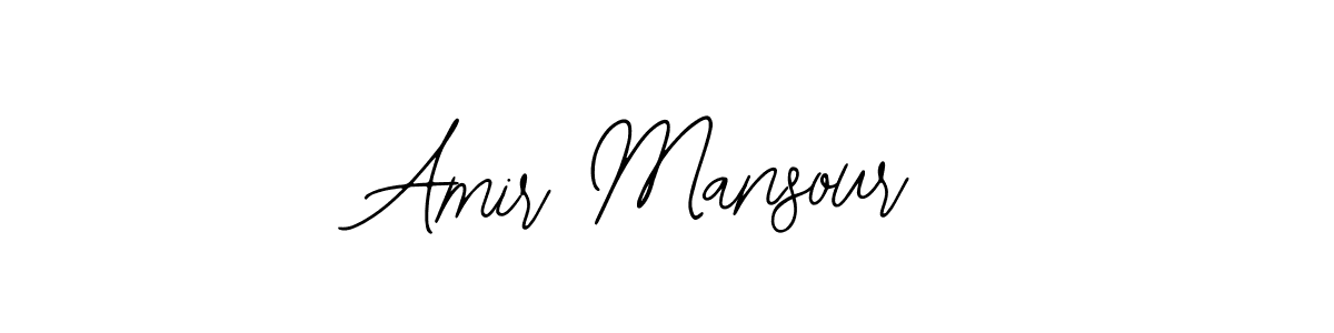 You should practise on your own different ways (Bearetta-2O07w) to write your name (Amir Mansour) in signature. don't let someone else do it for you. Amir Mansour signature style 12 images and pictures png