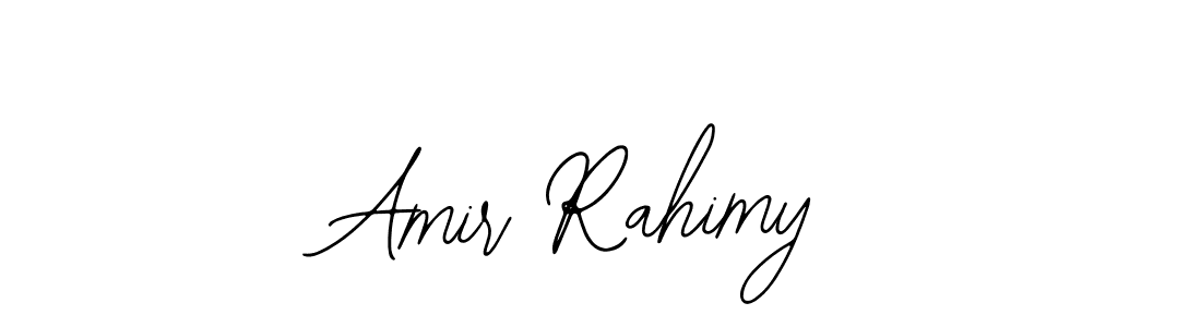 Similarly Bearetta-2O07w is the best handwritten signature design. Signature creator online .You can use it as an online autograph creator for name Amir Rahimy. Amir Rahimy signature style 12 images and pictures png