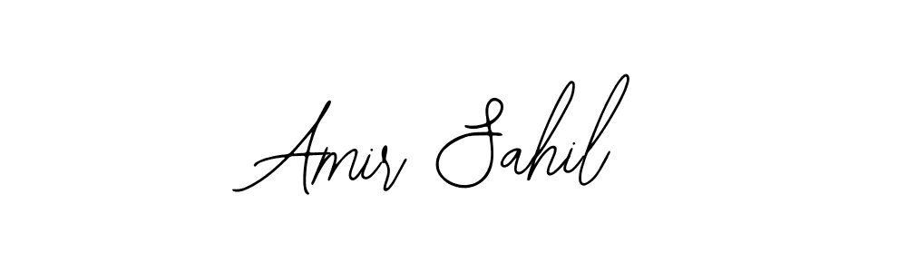 How to make Amir Sahil name signature. Use Bearetta-2O07w style for creating short signs online. This is the latest handwritten sign. Amir Sahil signature style 12 images and pictures png