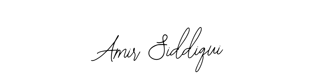 You should practise on your own different ways (Bearetta-2O07w) to write your name (Amir Siddiqui) in signature. don't let someone else do it for you. Amir Siddiqui signature style 12 images and pictures png