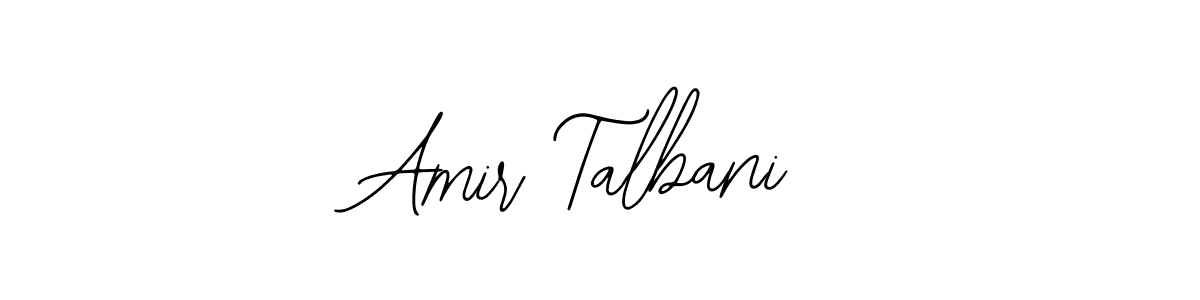 Also You can easily find your signature by using the search form. We will create Amir Talbani name handwritten signature images for you free of cost using Bearetta-2O07w sign style. Amir Talbani signature style 12 images and pictures png