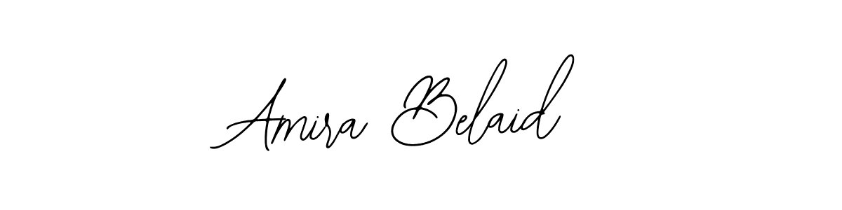 How to make Amira Belaid name signature. Use Bearetta-2O07w style for creating short signs online. This is the latest handwritten sign. Amira Belaid signature style 12 images and pictures png