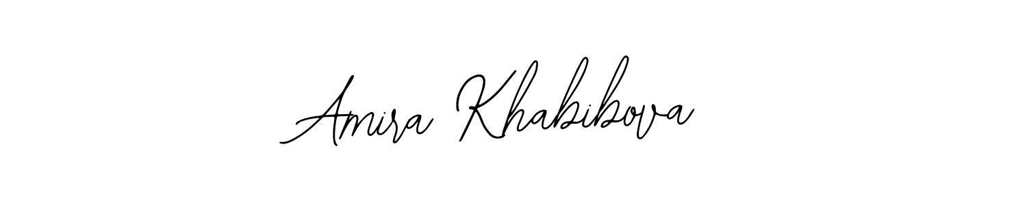 The best way (Bearetta-2O07w) to make a short signature is to pick only two or three words in your name. The name Amira Khabibova include a total of six letters. For converting this name. Amira Khabibova signature style 12 images and pictures png