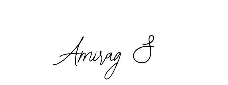 You can use this online signature creator to create a handwritten signature for the name Amirag S. This is the best online autograph maker. Amirag S signature style 12 images and pictures png