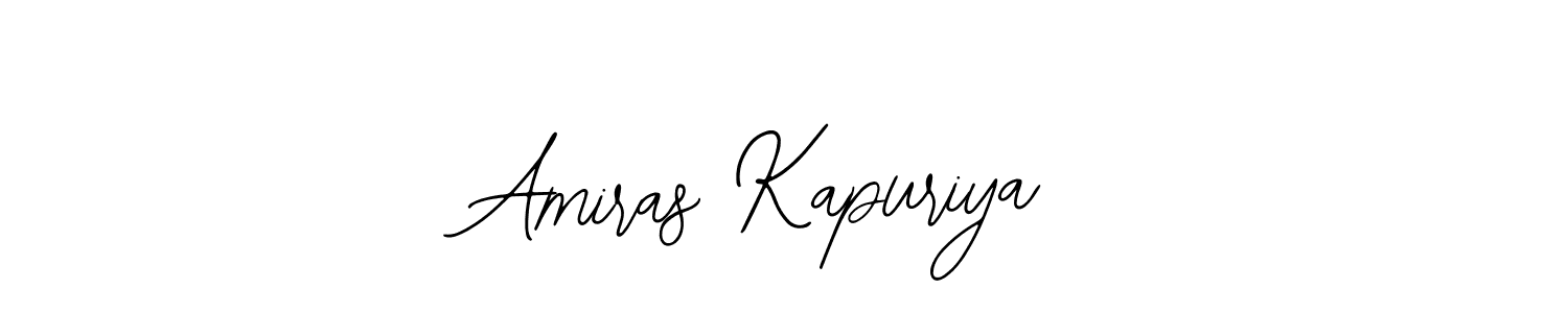 You should practise on your own different ways (Bearetta-2O07w) to write your name (Amiras Kapuriya) in signature. don't let someone else do it for you. Amiras Kapuriya signature style 12 images and pictures png