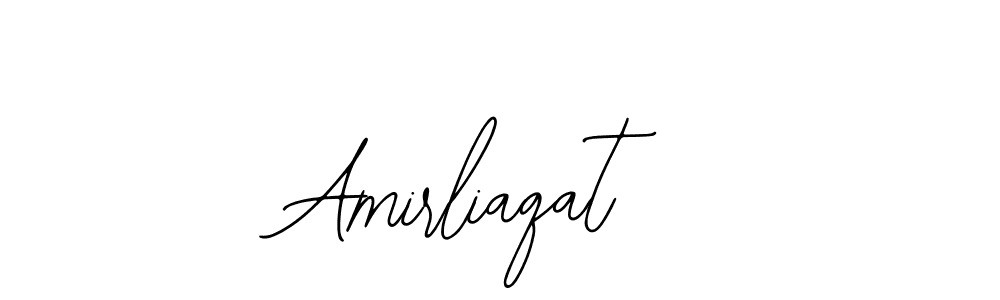 Make a short Amirliaqat signature style. Manage your documents anywhere anytime using Bearetta-2O07w. Create and add eSignatures, submit forms, share and send files easily. Amirliaqat signature style 12 images and pictures png
