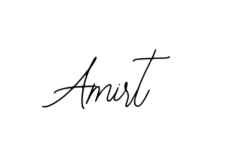 How to make Amirt name signature. Use Bearetta-2O07w style for creating short signs online. This is the latest handwritten sign. Amirt signature style 12 images and pictures png