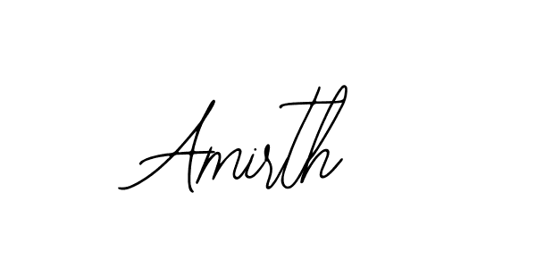 How to make Amirth name signature. Use Bearetta-2O07w style for creating short signs online. This is the latest handwritten sign. Amirth signature style 12 images and pictures png