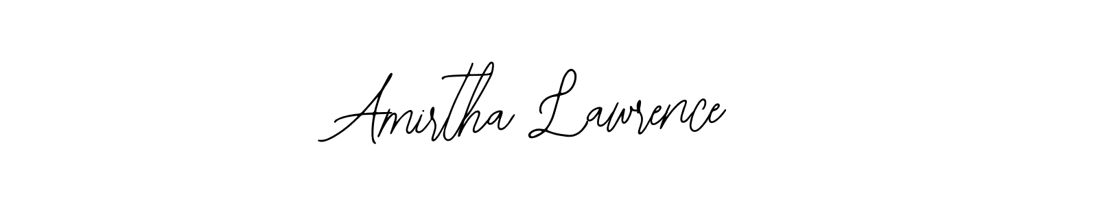 How to make Amirtha Lawrence signature? Bearetta-2O07w is a professional autograph style. Create handwritten signature for Amirtha Lawrence name. Amirtha Lawrence signature style 12 images and pictures png