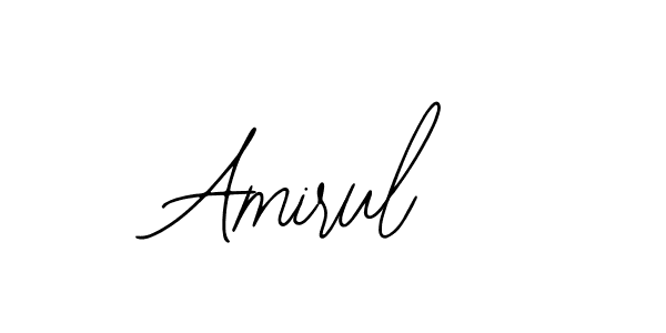 How to make Amirul signature? Bearetta-2O07w is a professional autograph style. Create handwritten signature for Amirul name. Amirul signature style 12 images and pictures png