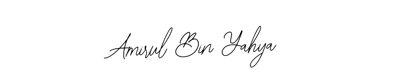 Make a beautiful signature design for name Amirul Bin Yahya. Use this online signature maker to create a handwritten signature for free. Amirul Bin Yahya signature style 12 images and pictures png