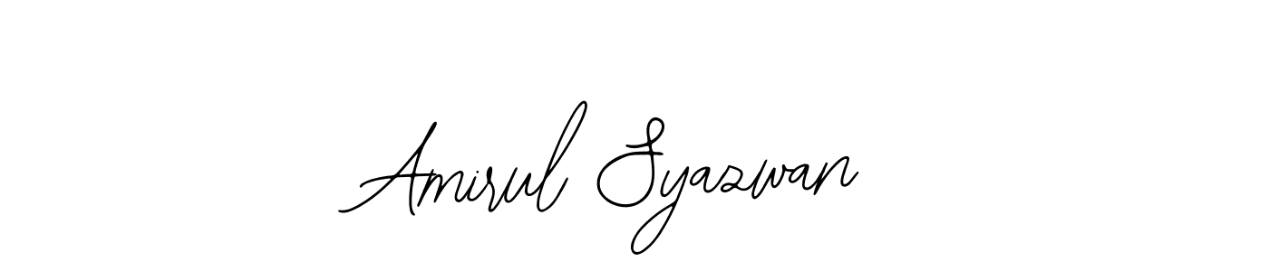 Create a beautiful signature design for name Amirul Syazwan. With this signature (Bearetta-2O07w) fonts, you can make a handwritten signature for free. Amirul Syazwan signature style 12 images and pictures png