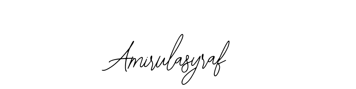 How to make Amirulasyraf signature? Bearetta-2O07w is a professional autograph style. Create handwritten signature for Amirulasyraf name. Amirulasyraf signature style 12 images and pictures png