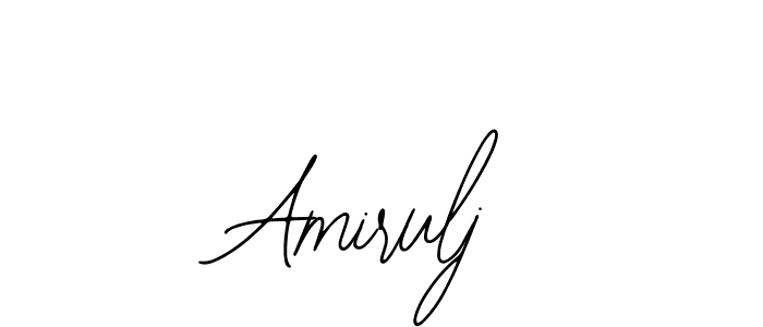 Use a signature maker to create a handwritten signature online. With this signature software, you can design (Bearetta-2O07w) your own signature for name Amirulj. Amirulj signature style 12 images and pictures png