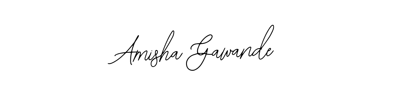 if you are searching for the best signature style for your name Amisha Gawande. so please give up your signature search. here we have designed multiple signature styles  using Bearetta-2O07w. Amisha Gawande signature style 12 images and pictures png