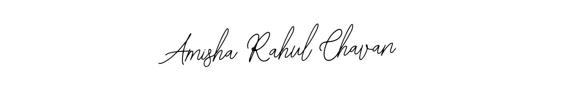 Bearetta-2O07w is a professional signature style that is perfect for those who want to add a touch of class to their signature. It is also a great choice for those who want to make their signature more unique. Get Amisha Rahul Chavan name to fancy signature for free. Amisha Rahul Chavan signature style 12 images and pictures png