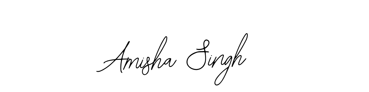 Design your own signature with our free online signature maker. With this signature software, you can create a handwritten (Bearetta-2O07w) signature for name Amisha Singh. Amisha Singh signature style 12 images and pictures png