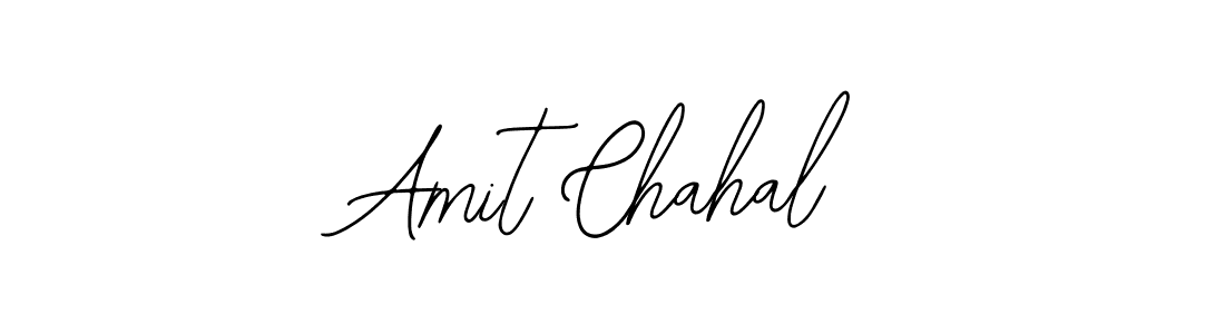 How to make Amit Chahal name signature. Use Bearetta-2O07w style for creating short signs online. This is the latest handwritten sign. Amit Chahal signature style 12 images and pictures png
