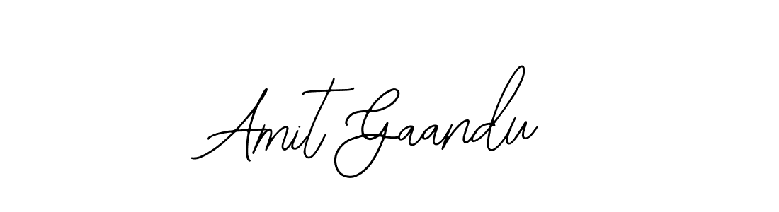 Use a signature maker to create a handwritten signature online. With this signature software, you can design (Bearetta-2O07w) your own signature for name Amit Gaandu. Amit Gaandu signature style 12 images and pictures png