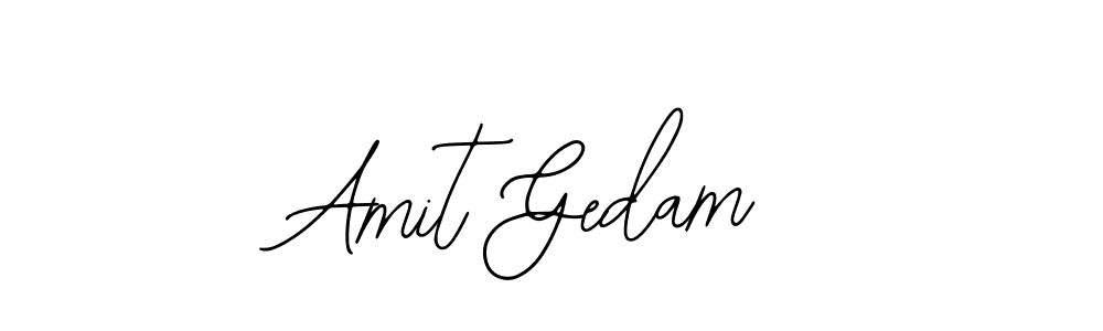 How to make Amit Gedam signature? Bearetta-2O07w is a professional autograph style. Create handwritten signature for Amit Gedam name. Amit Gedam signature style 12 images and pictures png