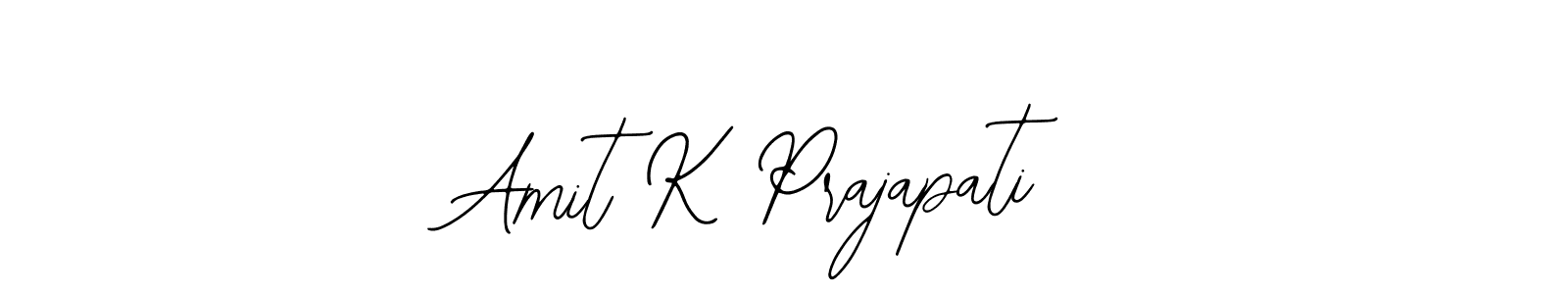 The best way (Bearetta-2O07w) to make a short signature is to pick only two or three words in your name. The name Amit K Prajapati include a total of six letters. For converting this name. Amit K Prajapati signature style 12 images and pictures png