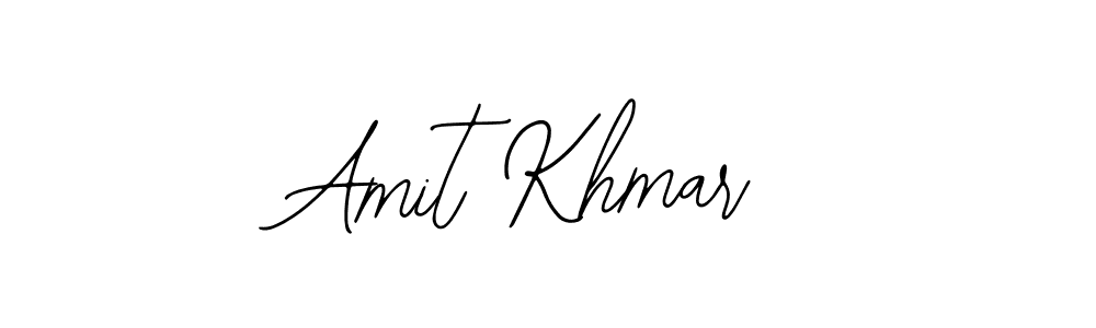 How to make Amit Khmar name signature. Use Bearetta-2O07w style for creating short signs online. This is the latest handwritten sign. Amit Khmar signature style 12 images and pictures png