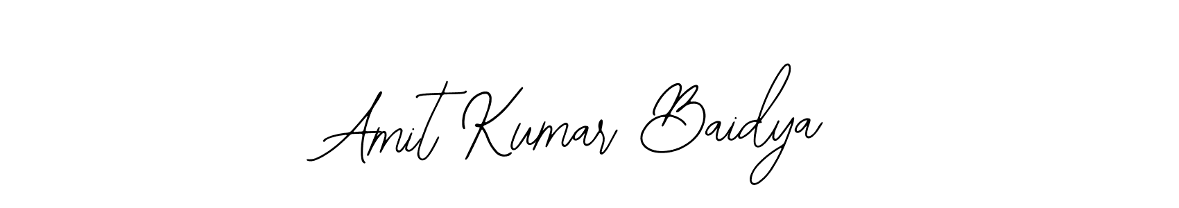 How to make Amit Kumar Baidya name signature. Use Bearetta-2O07w style for creating short signs online. This is the latest handwritten sign. Amit Kumar Baidya signature style 12 images and pictures png